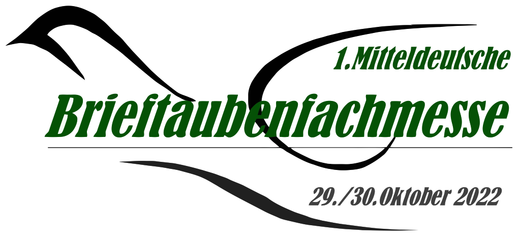 Logo 1. Mitteldeutsche Brieftaubenfachmesse